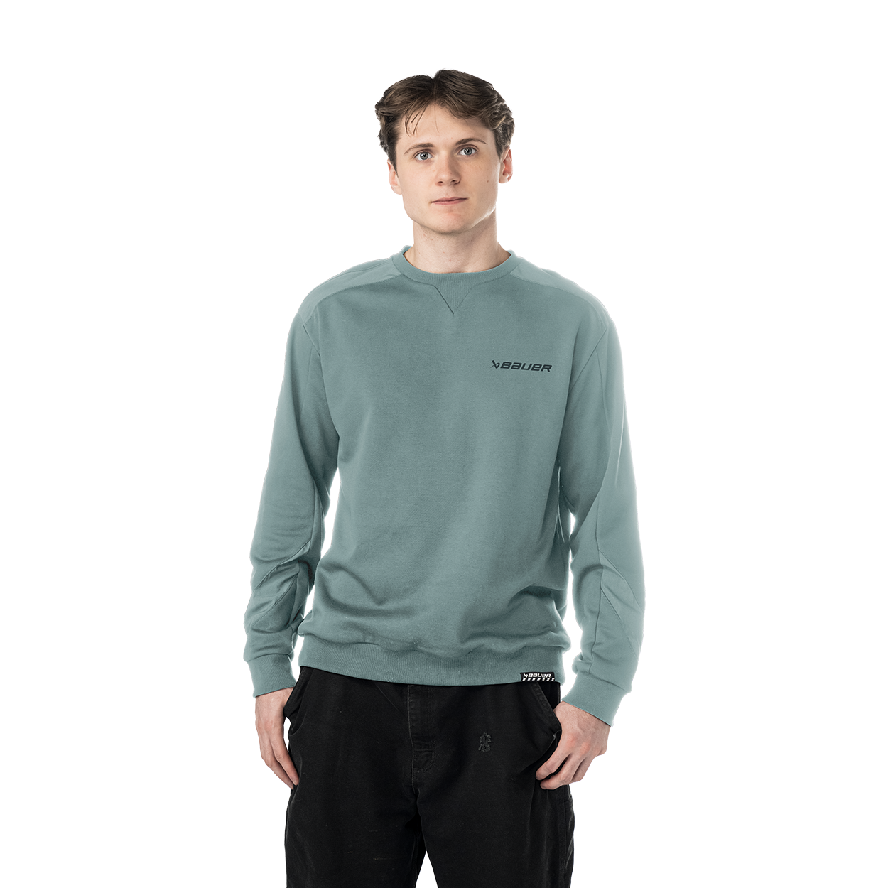 bauer-knit-mix-crew-neck-senior-felpa-girocollo-uomo image 5