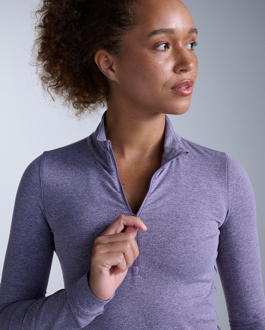 2xu-flex-1-2-zip-long-sleeve-maglia-termica-mezza-zip-viola image 3