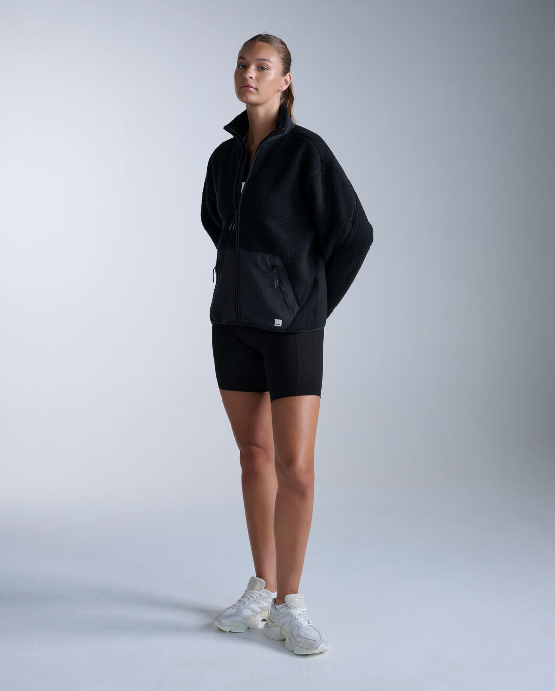 2xu-sherpa-zip-fleece-pile-full-zip-donna-nero image 4