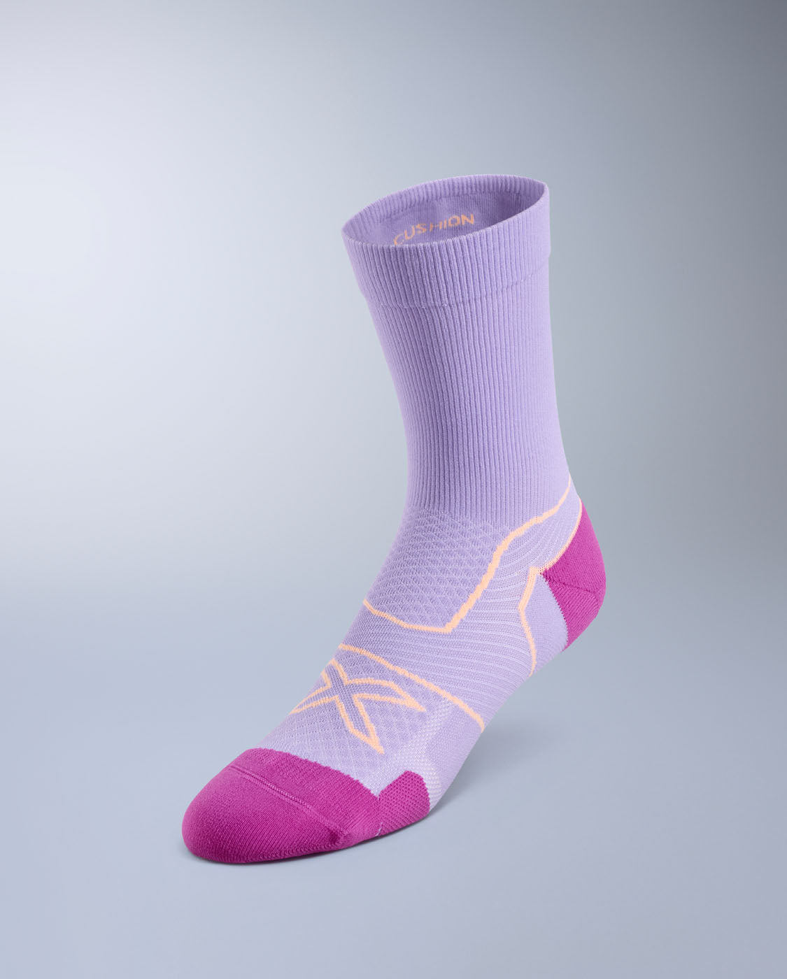 2xu-vectr-cushion-crew-socks-lilla-unisex-calze-max-cushion-3-25-mm image 1