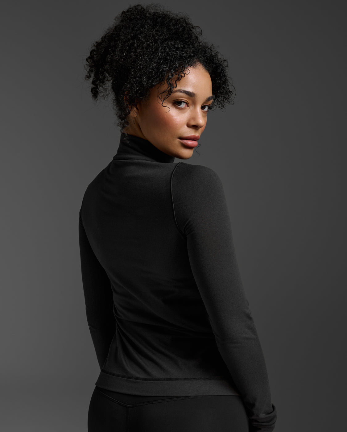 2xu-flex-felpa-mezza-zip-manica-lunga-donna-nero image 5