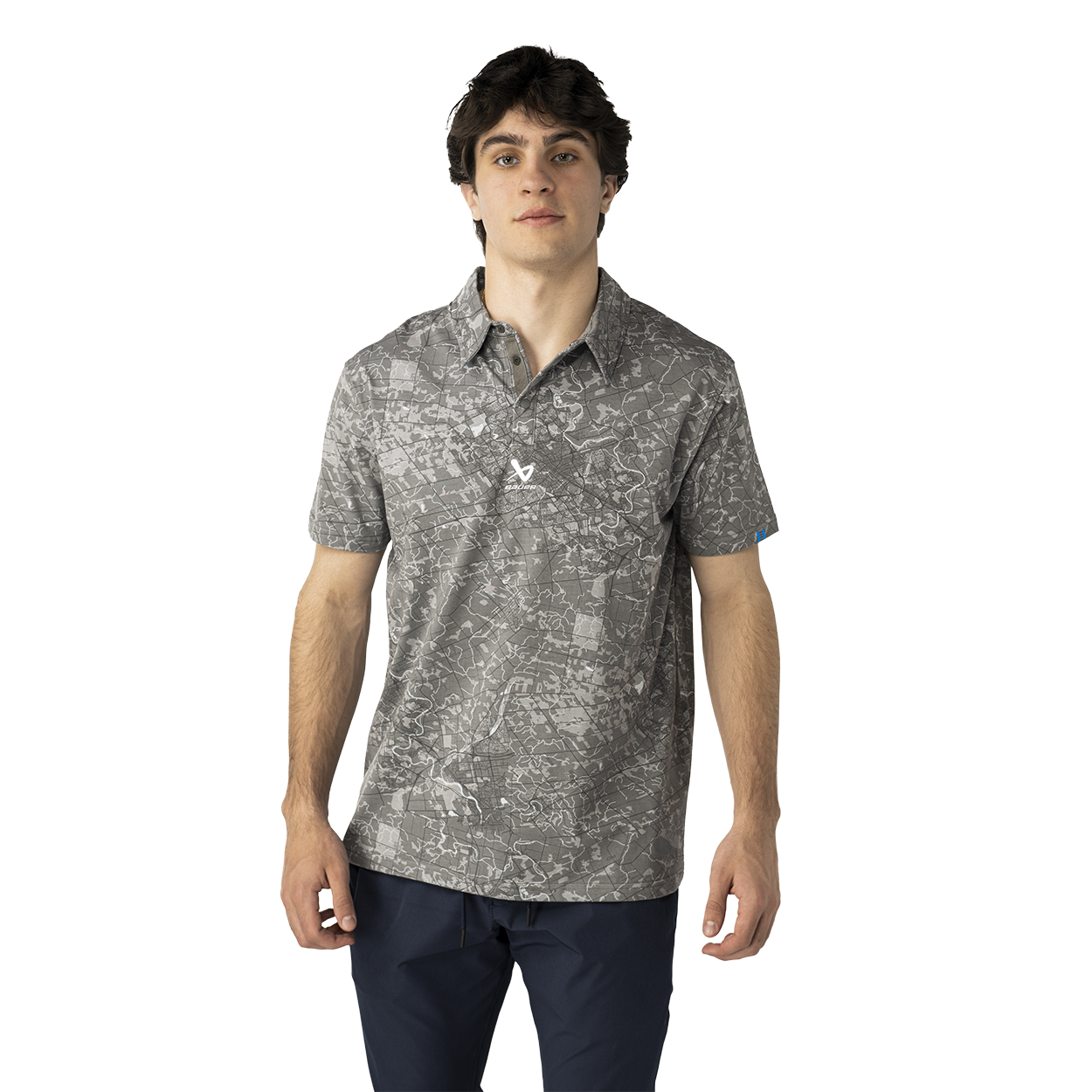 bauer-runoff-polo-senior-polo-uomo-manica-corta image 1