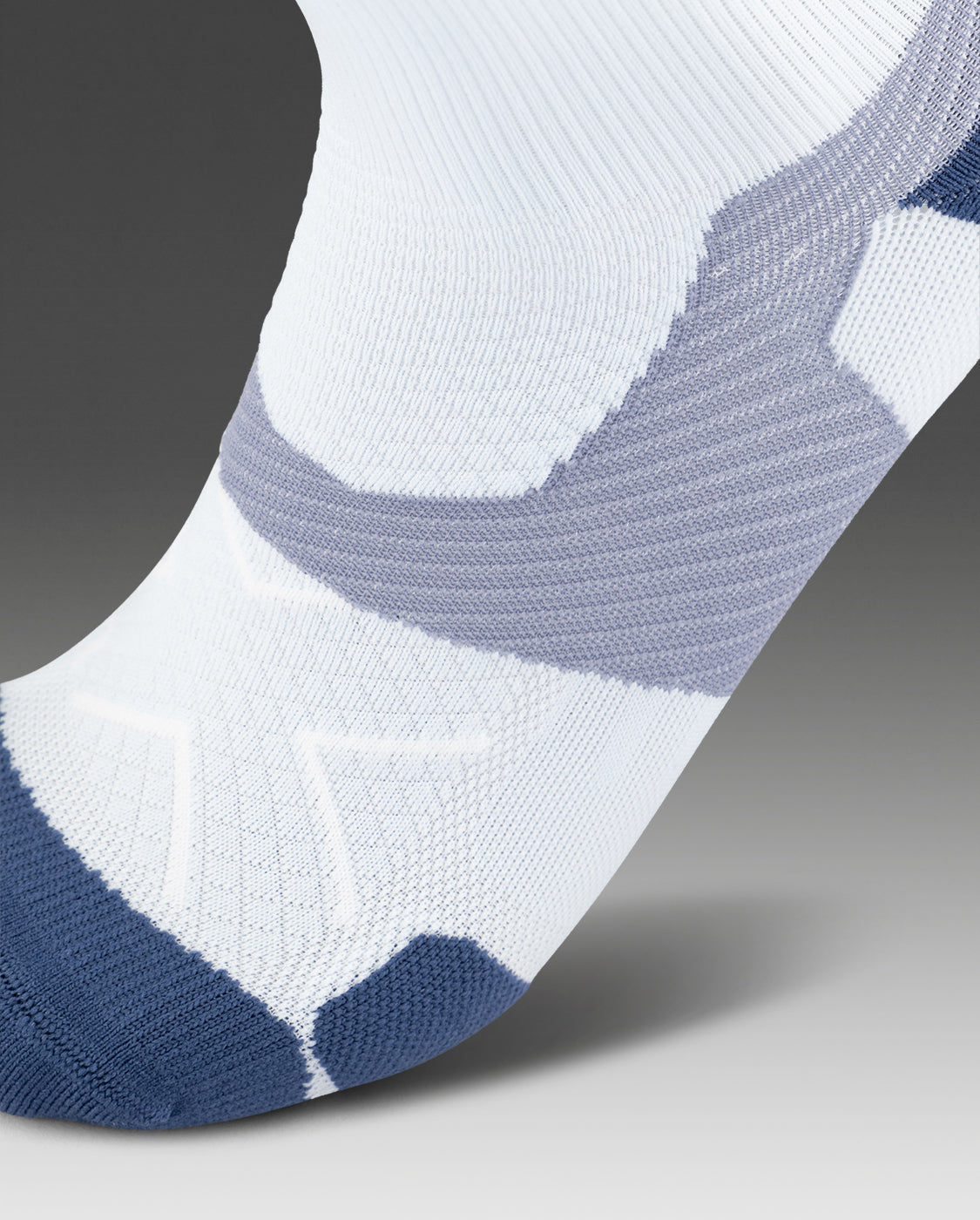 2xu-vectr-light-cushion-crew-socks-calze-running-blu-unisex image 3