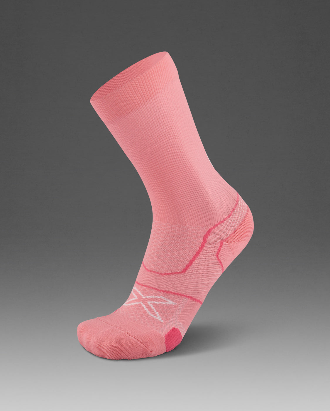 2xu-vectr-cushion-crew-socks-rosa-calze-running-a-compressione-moderata image 1