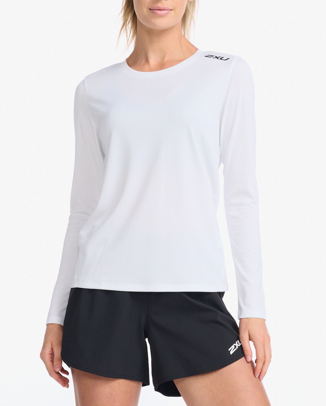 2xu-aspire-manica-lunga-donna-maglia-training-bianca image 1