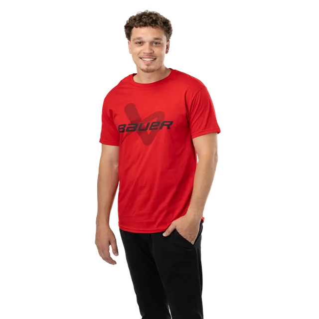 bauer-core-shortsleeve-lockup-tee-senior-t-shirt-hockey image 1