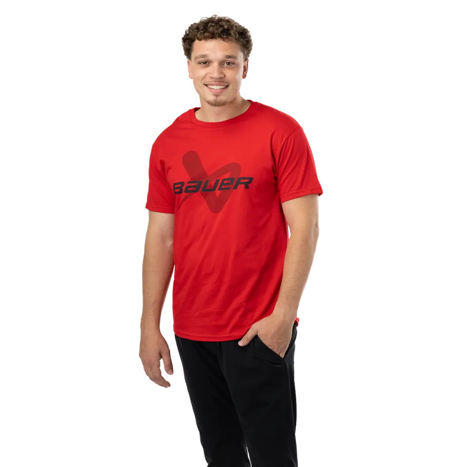 bauer-core-shortsleeve-lockup-tee-senior-t-shirt-hockey image 1