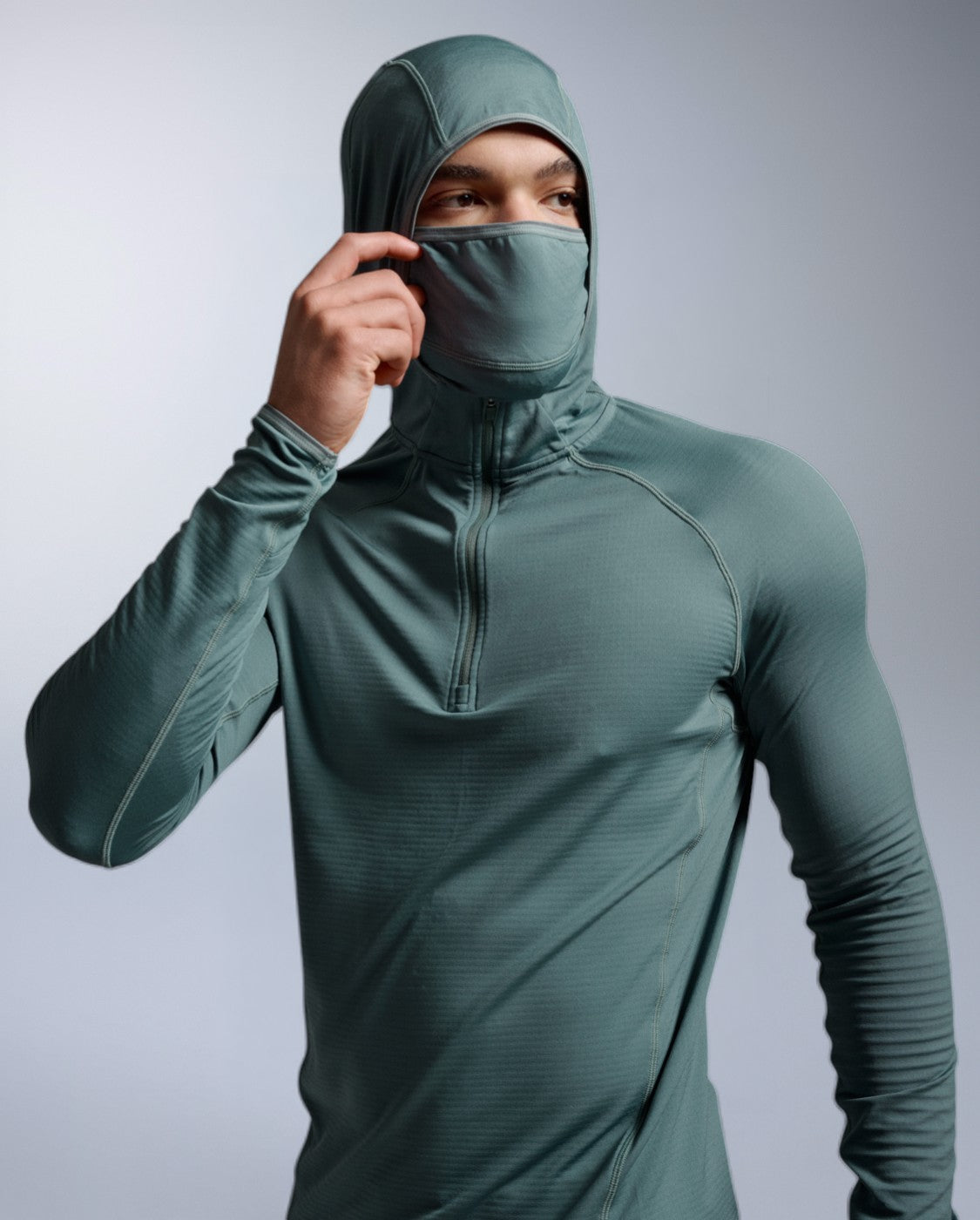 2xu-ignition-grid-1-2-zip-hoodie-uomo-felpa-termica-mezza-zip image 4