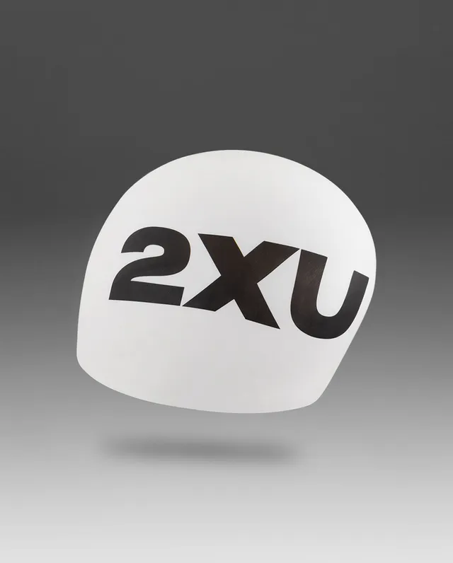2xu-silicone-swim-cap-cuffia-in-silicone-bianco image 1