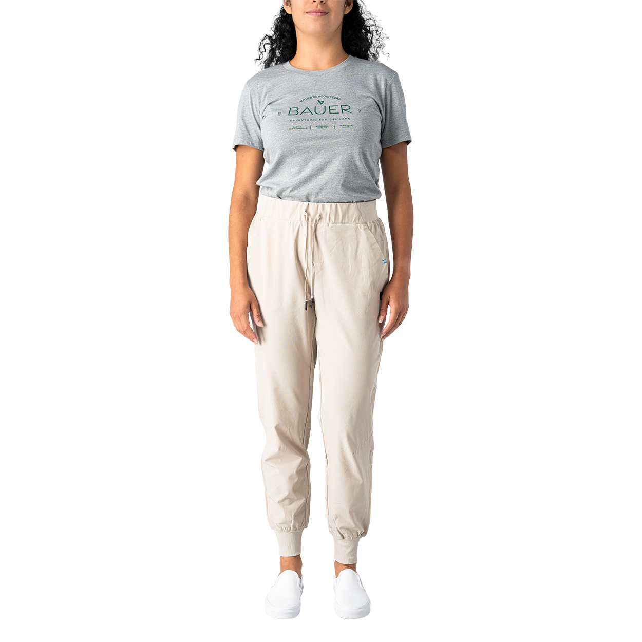 bauer-train-jogger-pantaloni-donna-in-pile-nero image 1