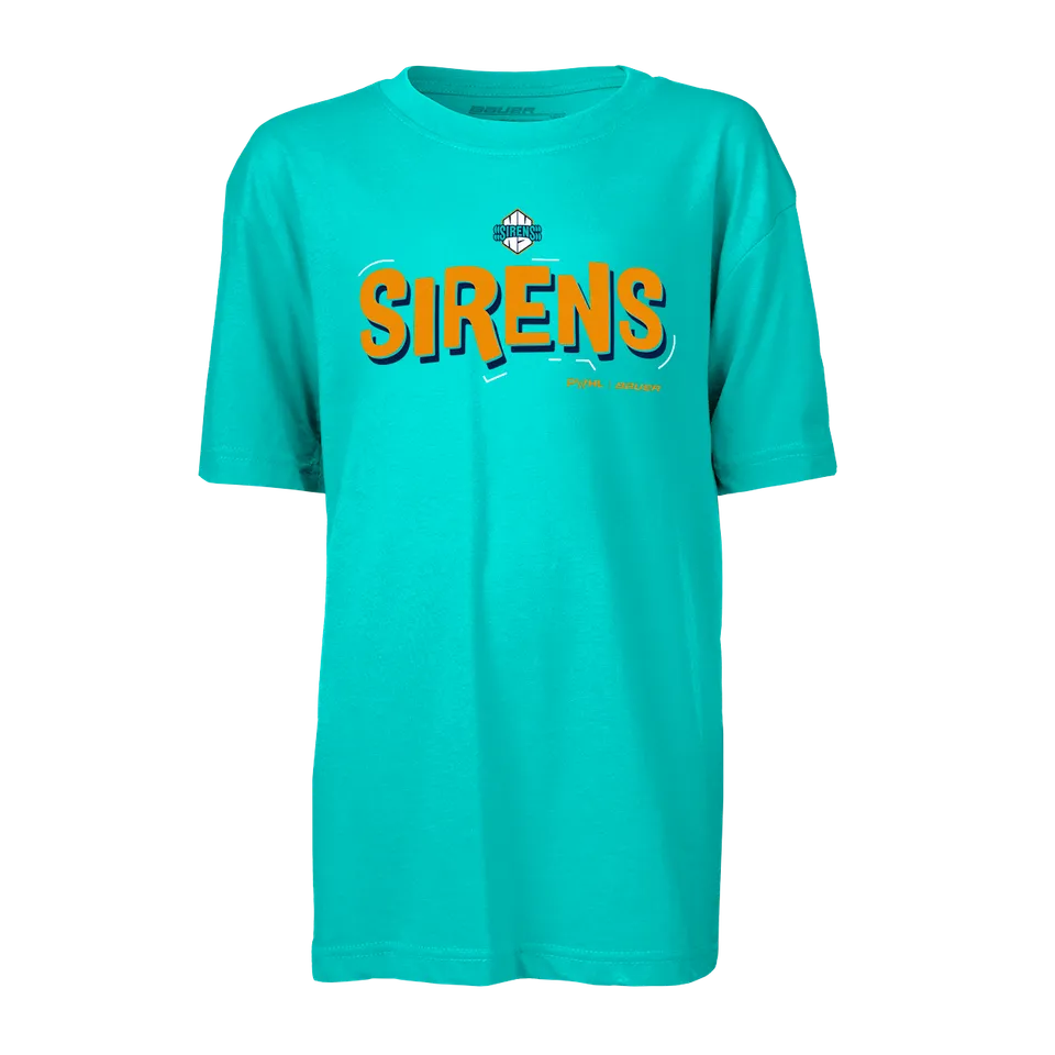 bauer-pwhl-new-york-sirens-t-shirt-grafica-youth-manica-corta image 1