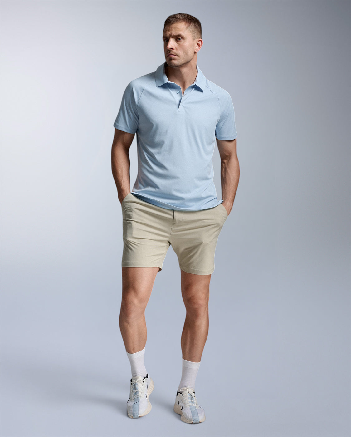 2xu-signature-hybrid-shorts-uomo-beige image 2