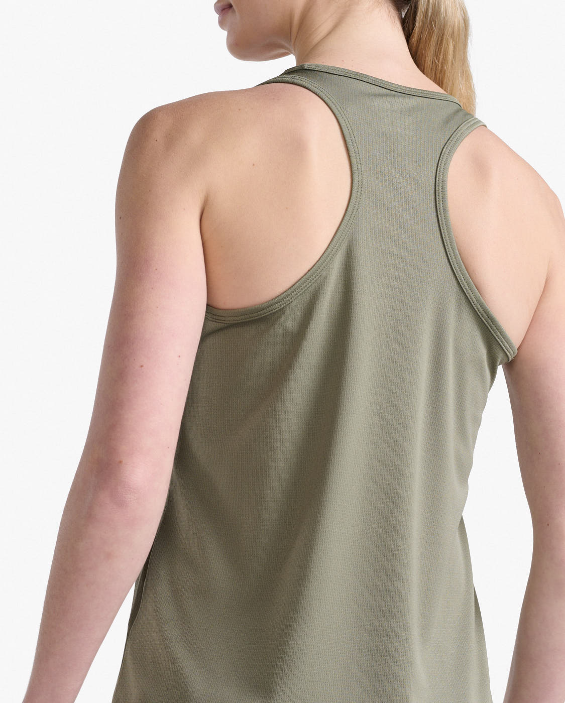 2xu-aspire-singlet-canotta-training-donna-verde-oliva image 3