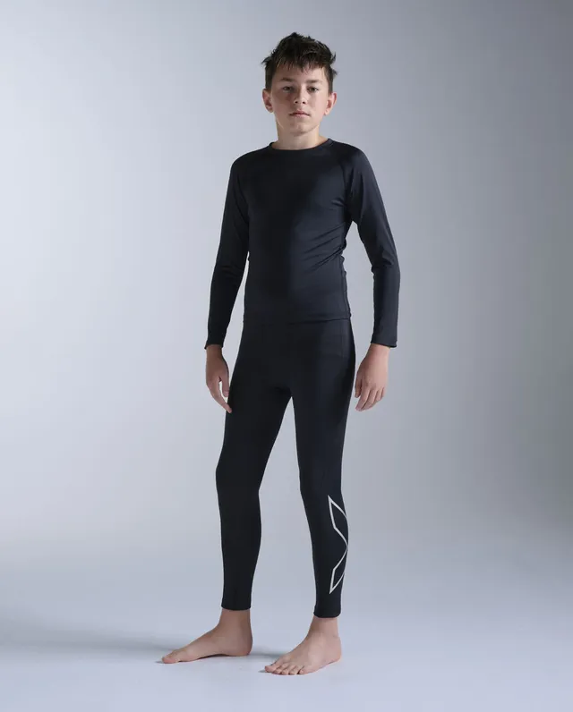 2xu-core-boys-compression-tights-leggings-compressivi-ragazzo-nero image 1