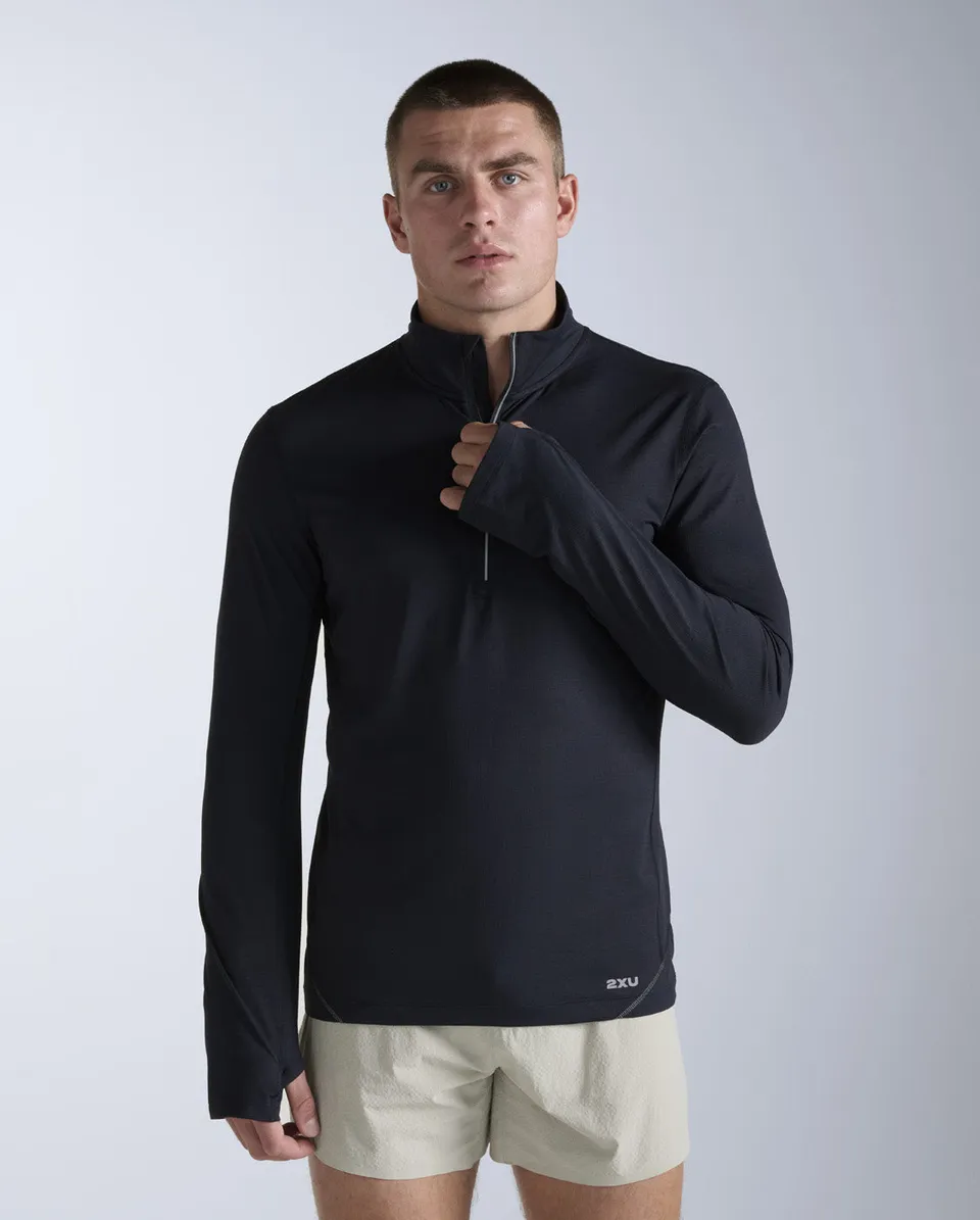 2xu-aero-trail-1-2-zip-uomo-nero image 1
