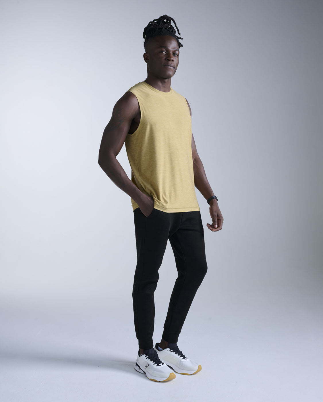 2xu-signature-tank-canotta-training-jersey-beige image 6
