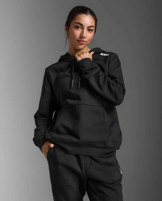 2xu-aspire-pullover-hoodie-donna-nero-felpa-cappuccio image 1