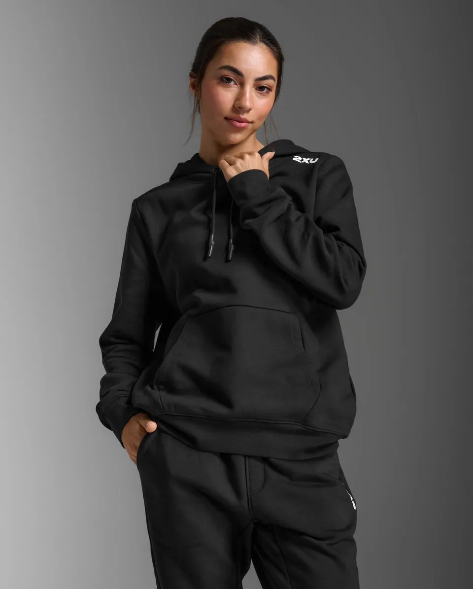2xu-aspire-pullover-hoodie-donna-nero-felpa-cappuccio image 1