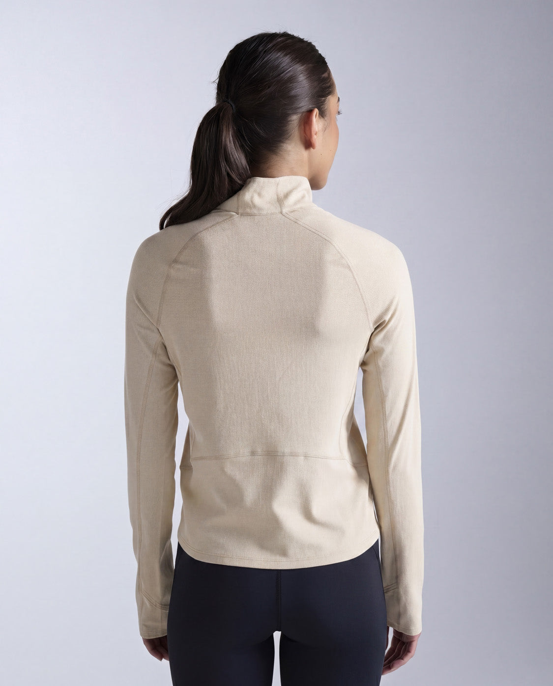 2xu-aero-trail-1-2-zip-donna-beige image 2