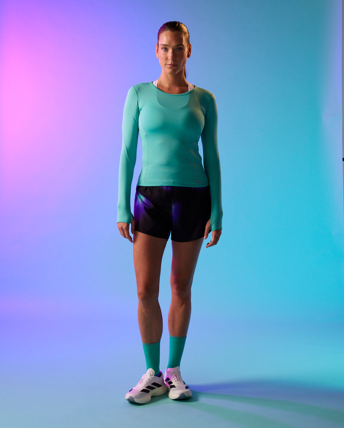 2xu-ignition-grid-base-layer-donna-maglia-termica-blu image 7