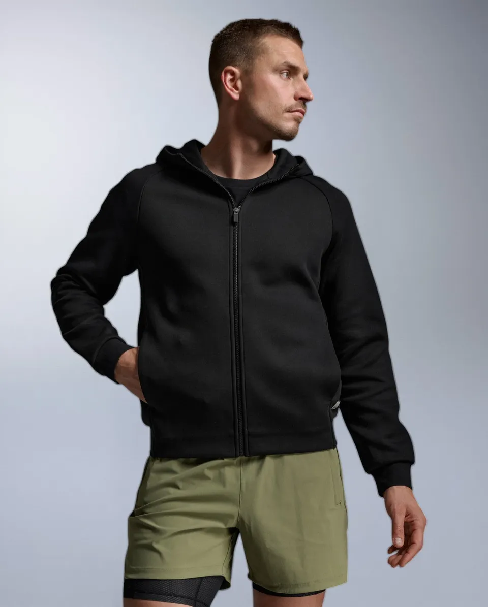 2xu-commute-smooth-spacer-full-zip-felpa-uomo-nero image 1