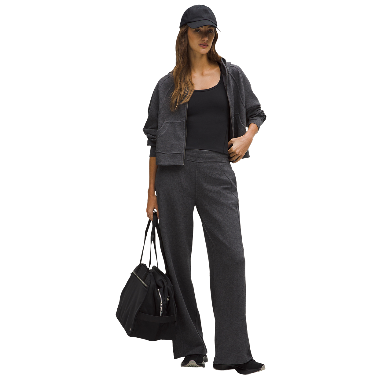 bauer-x-lululemon-scuba-felpa-donna-con-cappuccio-full-zip-waffle-oversize image 3
