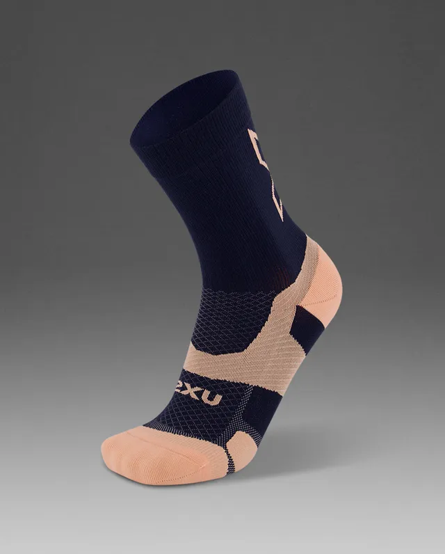 2xu-vectr-light-cushion-crew-socks-calze-running-unisex-blu-navy image 1