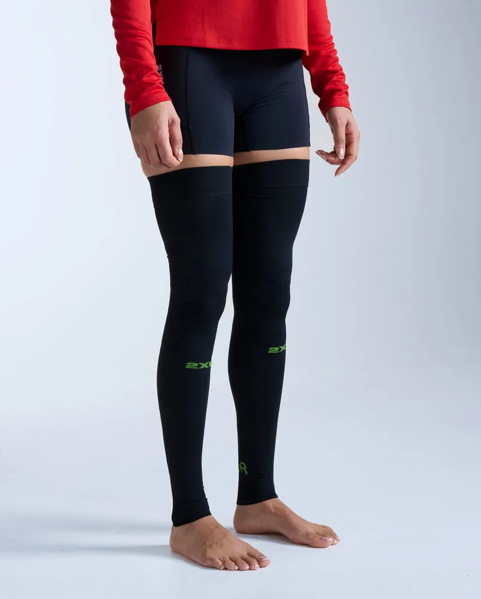 2xu-recovery-flex-leg-sleeves-with-fir-gambali-compressivi-neri image 1