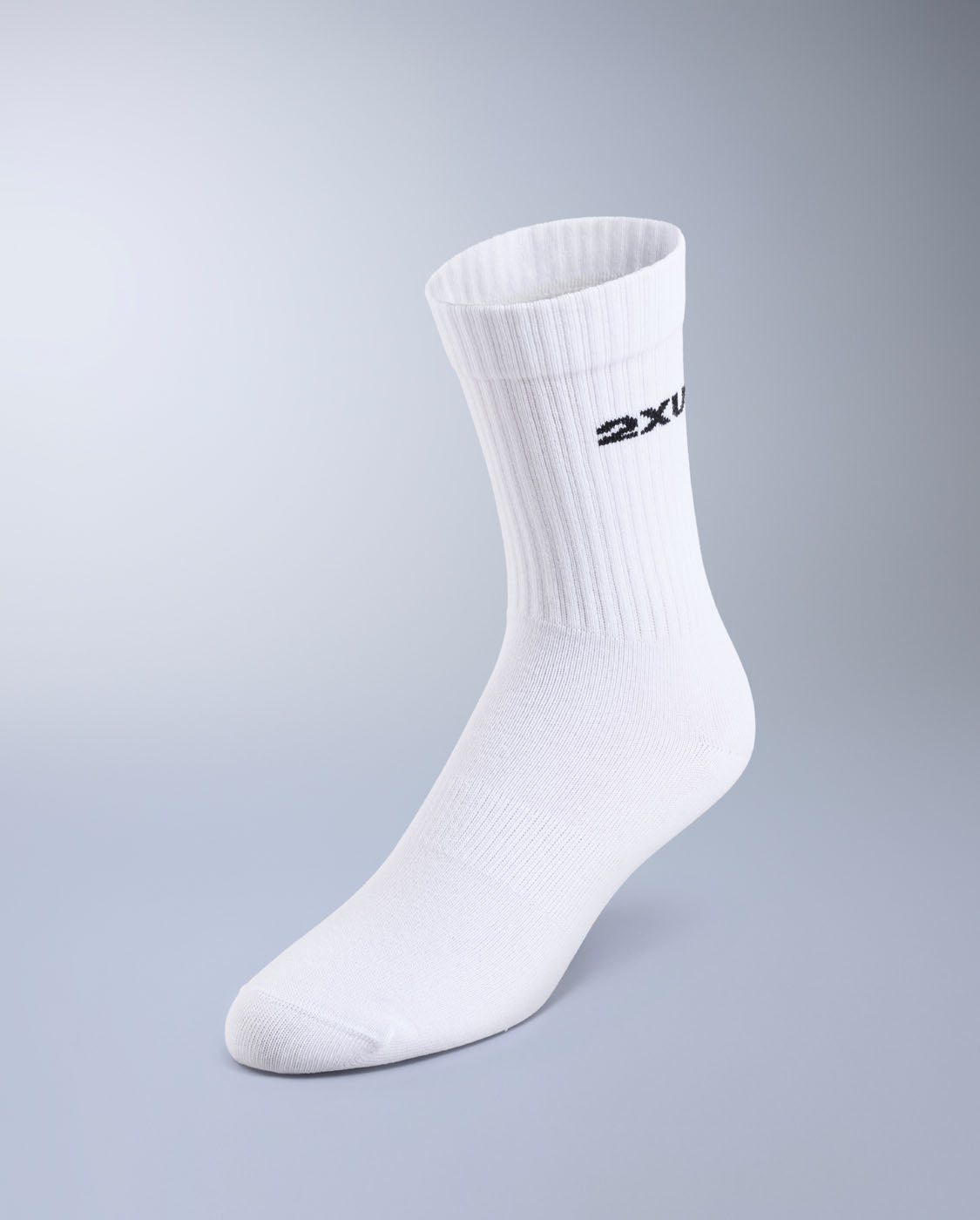 2xu-cotton-crew-socks-3-pack-calze-running-unisex-bianche image 3