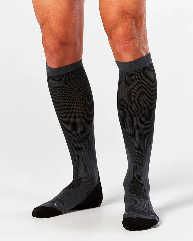 2xu-perf-run-calze-a-compressione-running-uomo-nero-grigio image 1