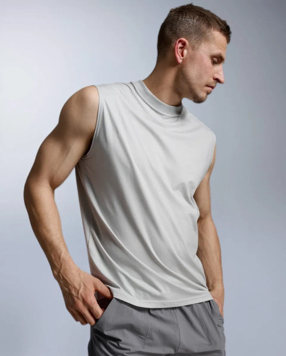 2xu-motion-oversized-tencel-tank-uomo-grigia image 1