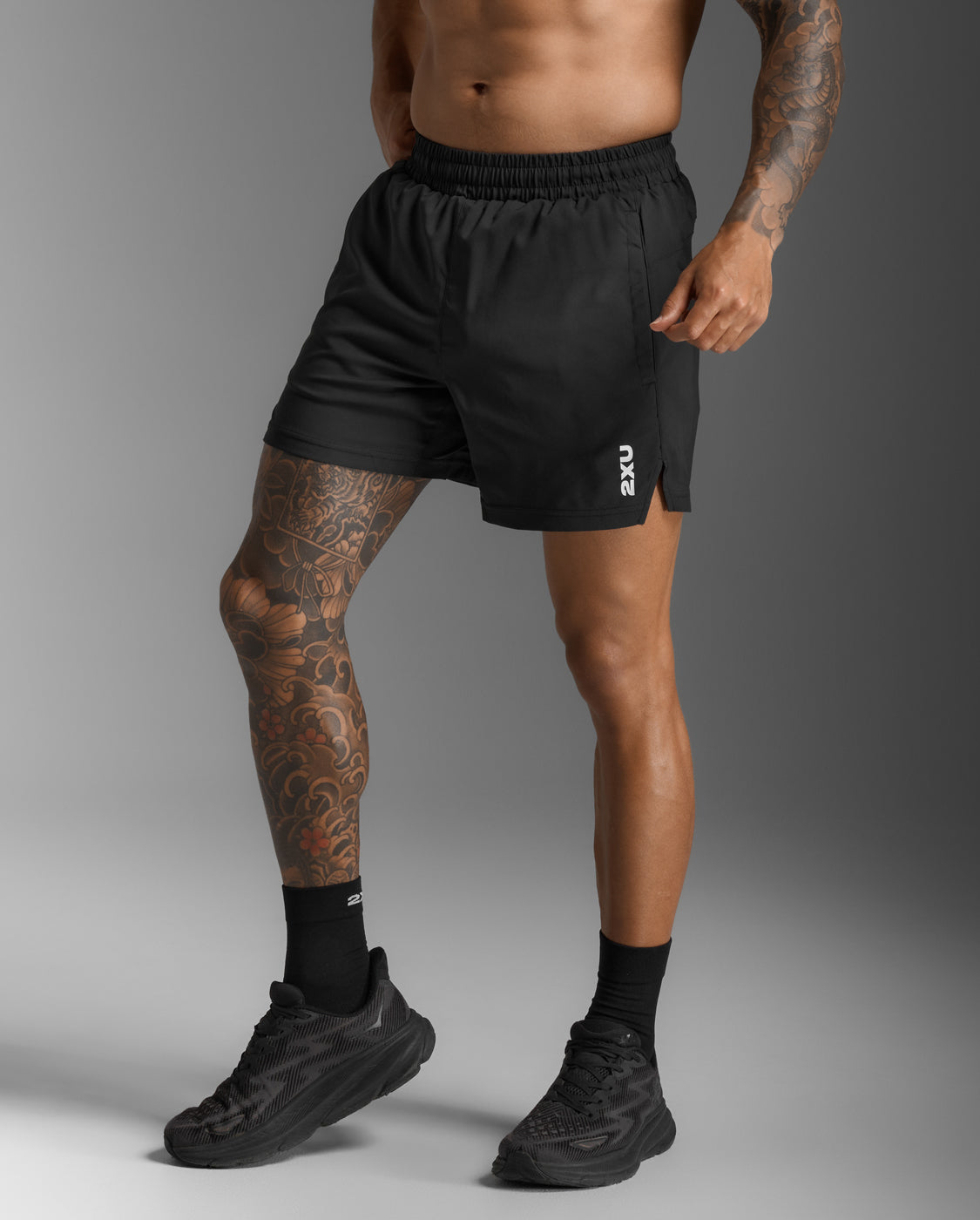2xu-aspire-5-inch-shorts-pantaloncini-uomo-nero image 5