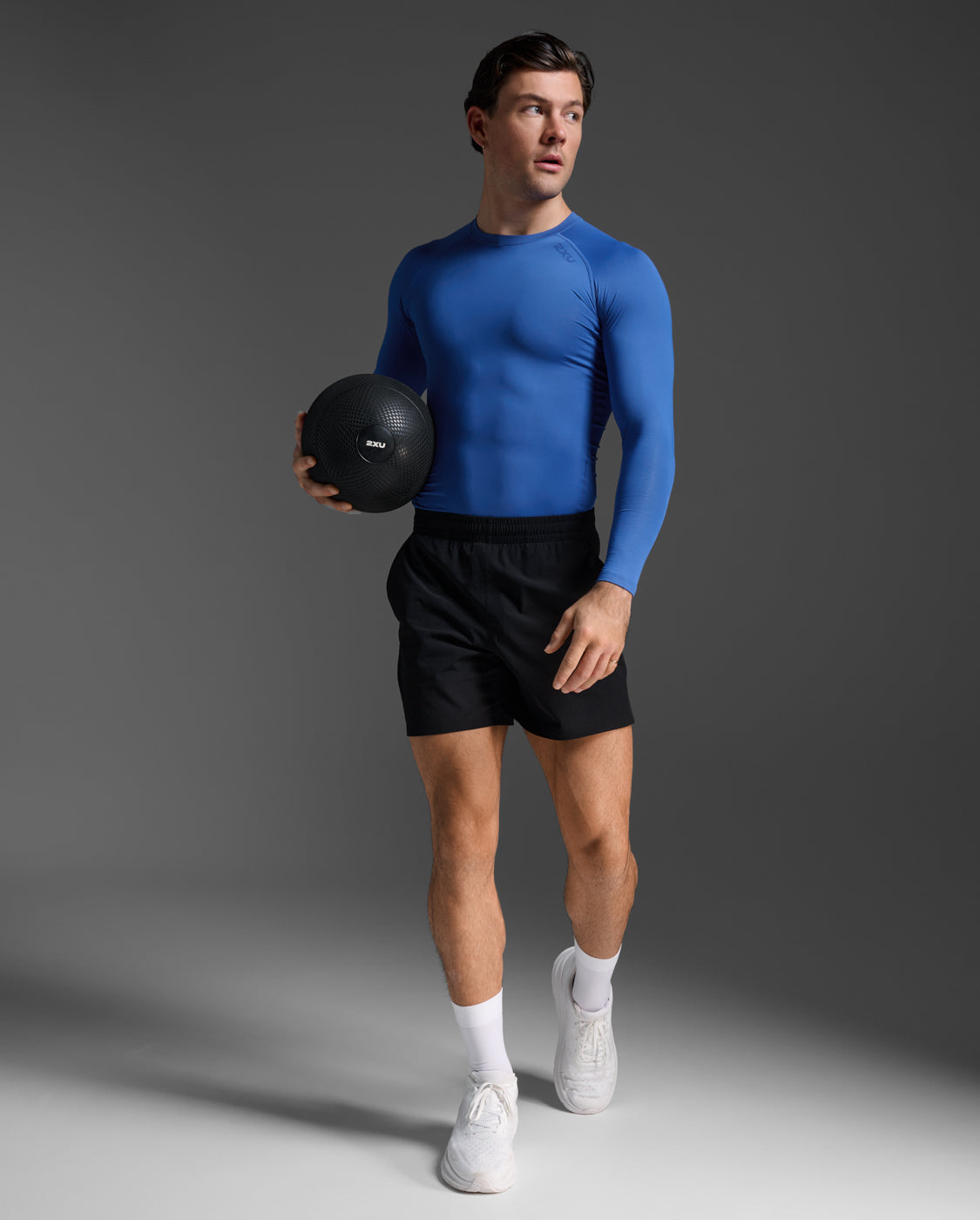 2xu-core-compression-long-sleeve-maglia-compressione-uomo-blu image 5