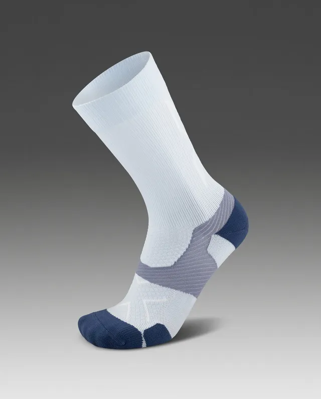 2xu-vectr-light-cushion-crew-socks-calze-running-blu-unisex image 1