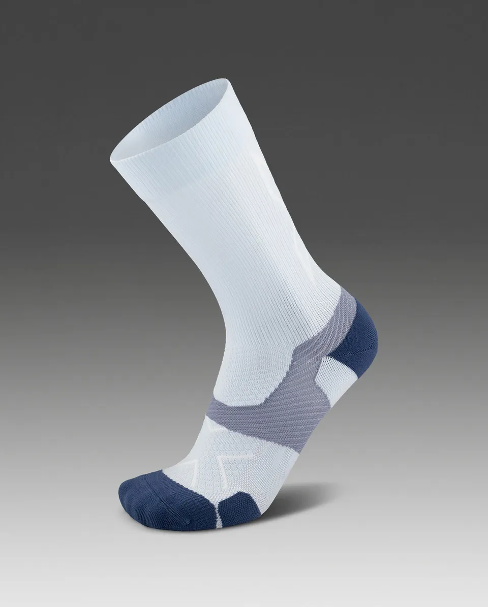 2xu-vectr-light-cushion-crew-socks-calze-running-blu-unisex image 1