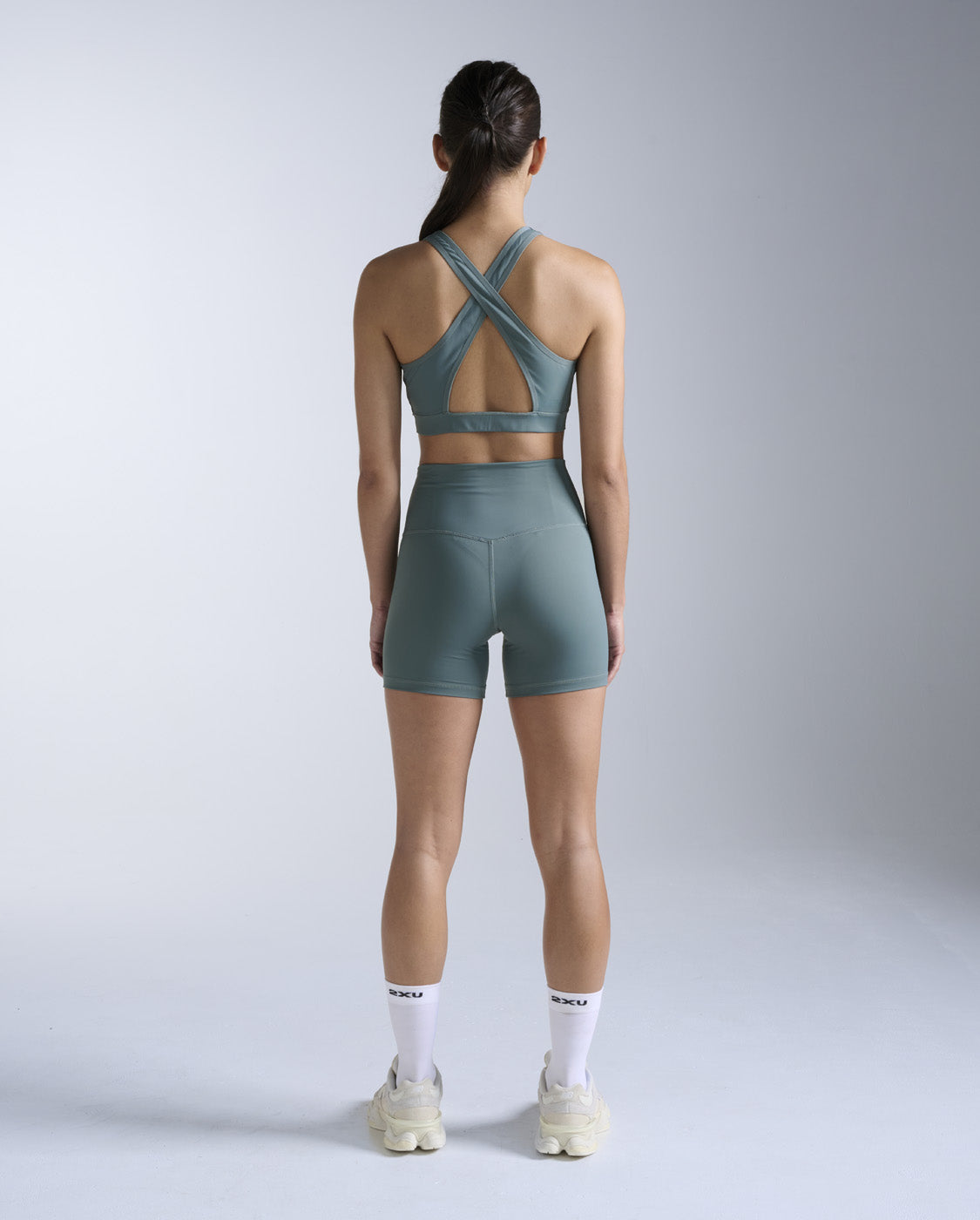 2xu-feather-flex-bonded-cross-back-bra-donna-reggiseno-sport-verde image 5