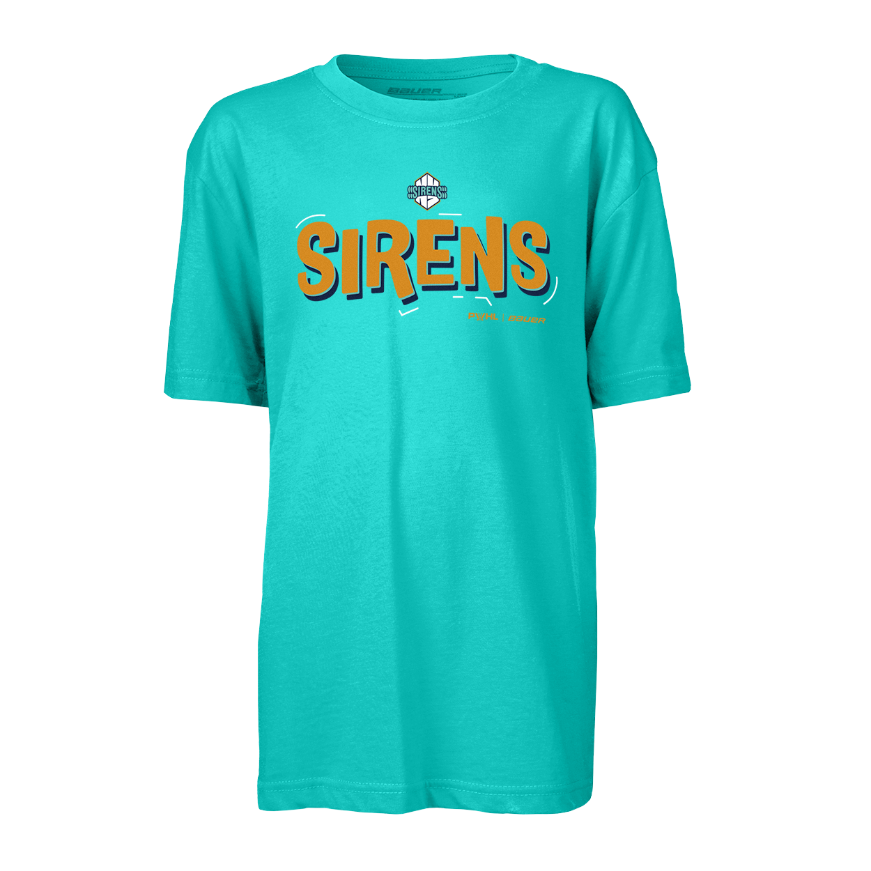 bauer-pwhl-new-york-sirens-t-shirt-grafica-youth-manica-corta image 1