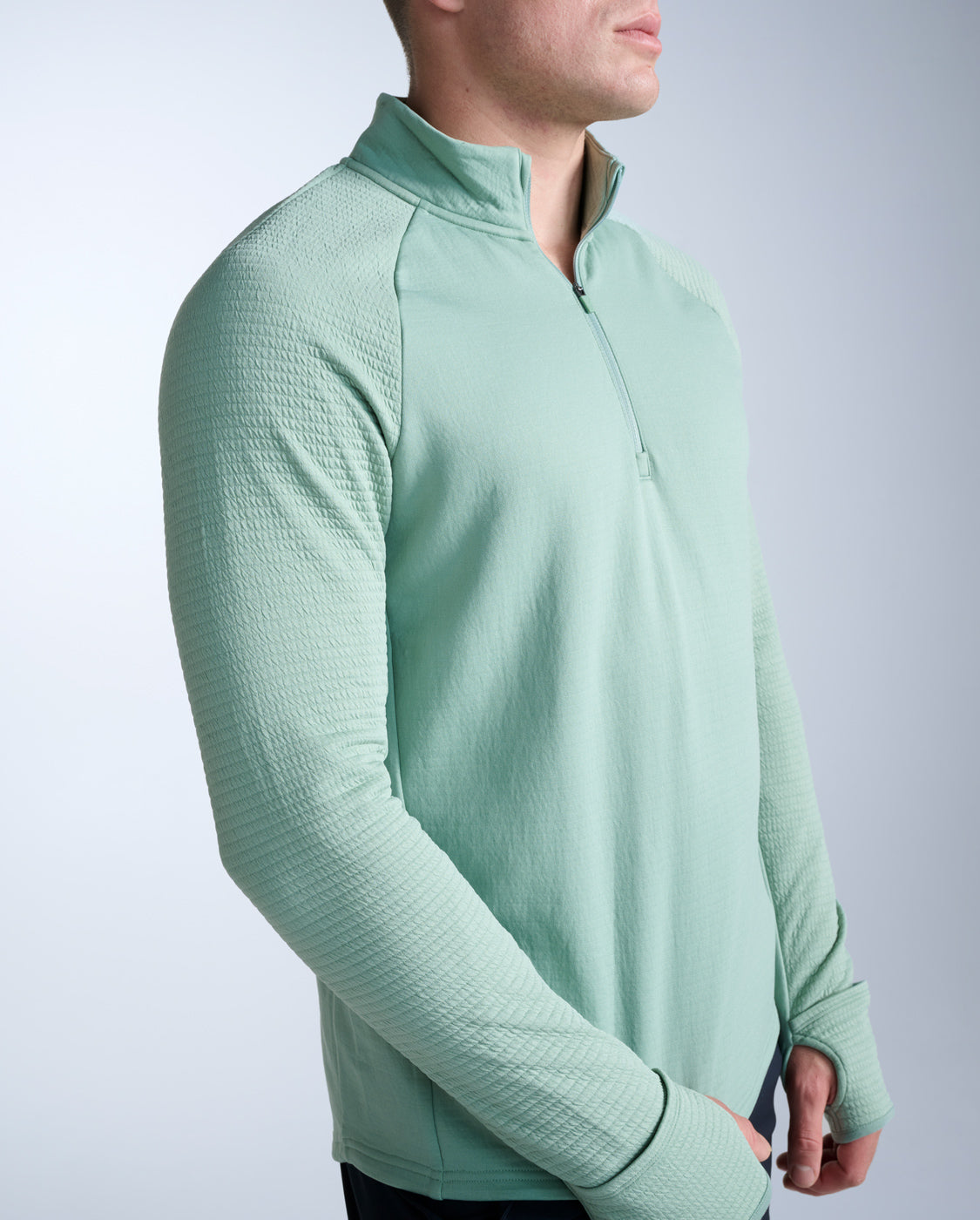 2xu-ignition-haptic-1-4-zip-uomo-verde image 2