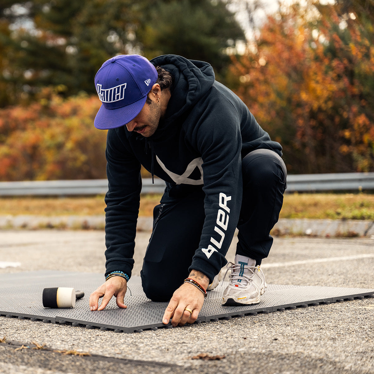 bauer-multi-sport-training-tiles-grey-piastrelle-allenamento-off-ice-a-incastro image 4