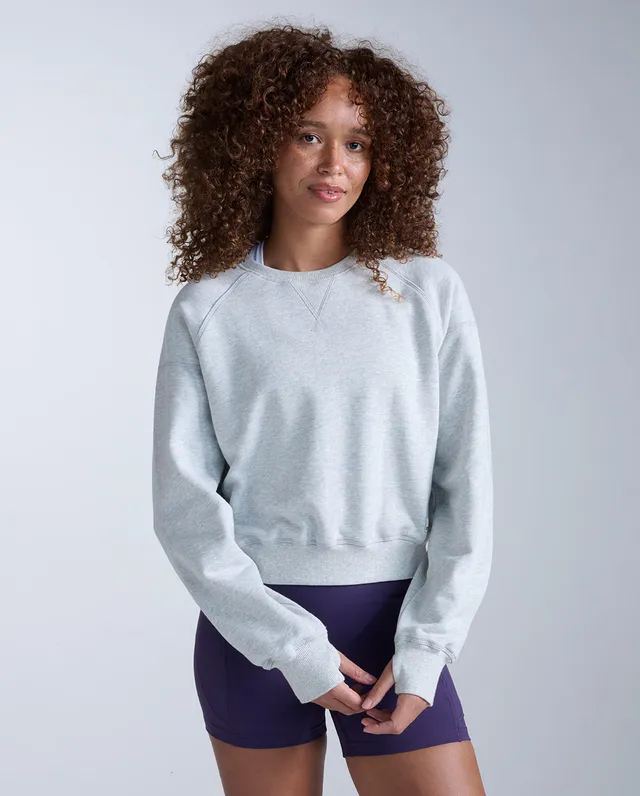2xu-ez-organic-cotton-ribbed-crew-felpa-donna-cotone-bio-grigia image 1