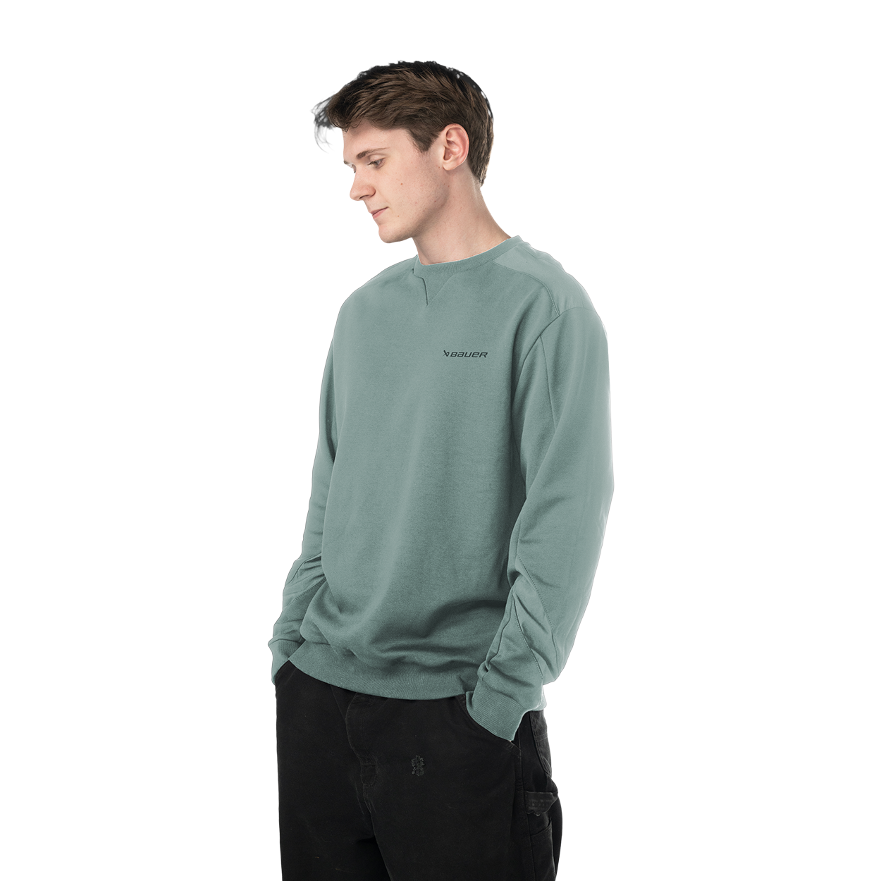 bauer-knit-mix-crew-neck-senior-felpa-girocollo-uomo image 7