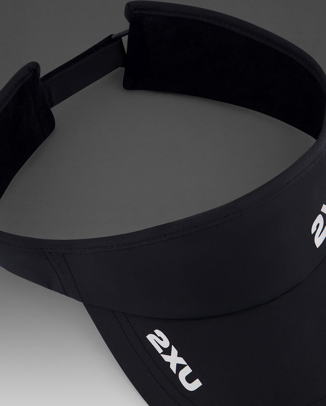 2xu-run-visor-unisex-nero-visiera-running-leggera image 4