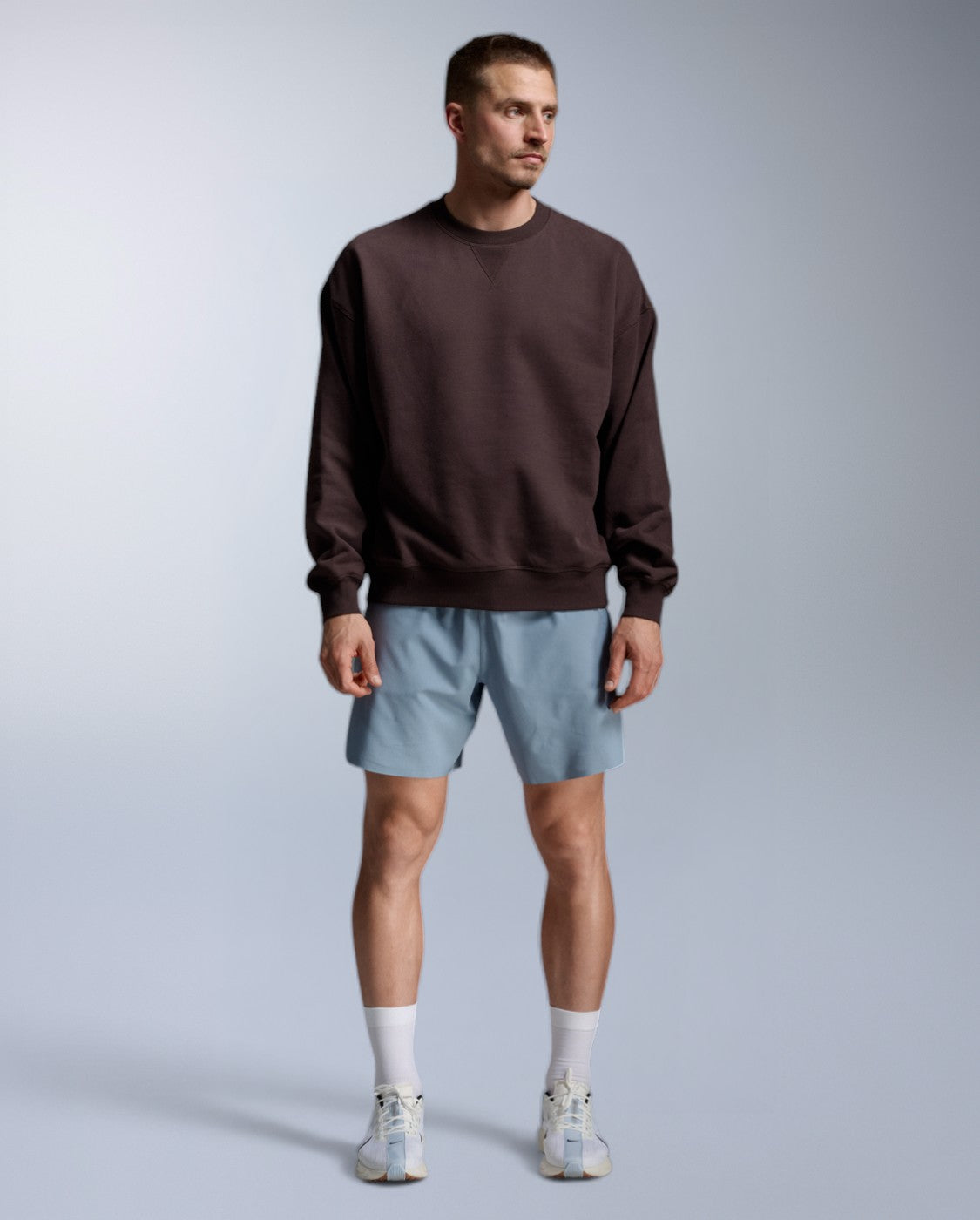 2xu-ez-oversized-organic-cotton-crew-marrone-felpa-unisex image 5