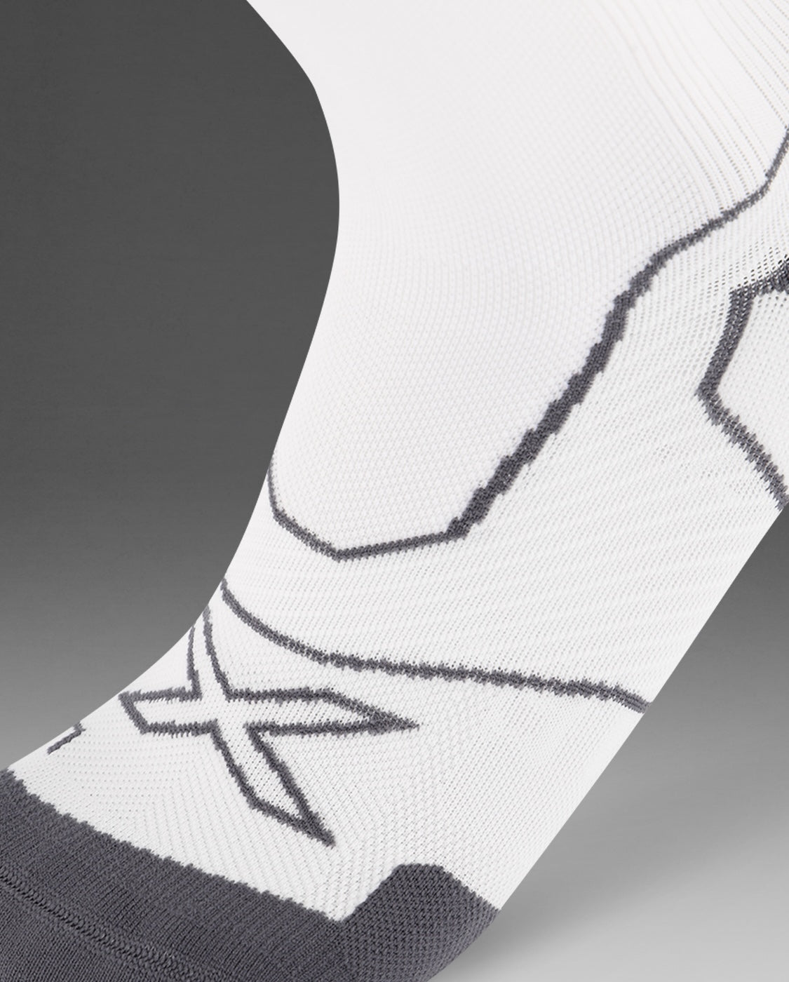2xu-vectr-cushion-full-length-calze-a-compressione-running-bianco image 2
