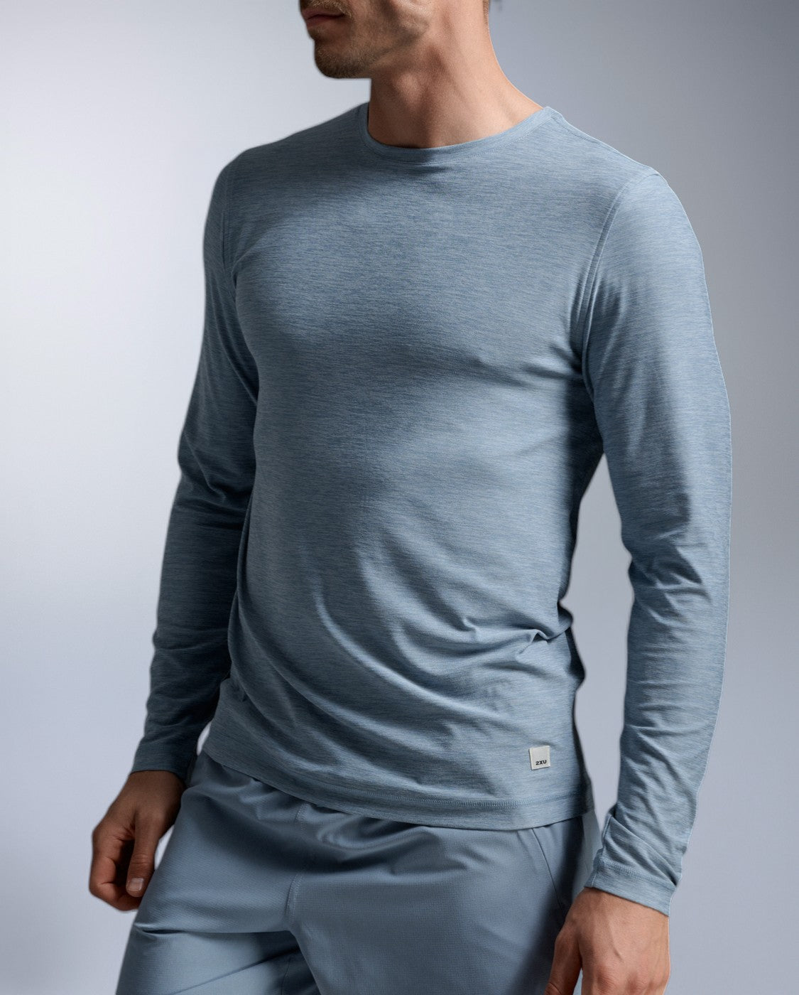 2xu-signature-long-sleeve-maglia-manica-lunga-uomo-blu image 3