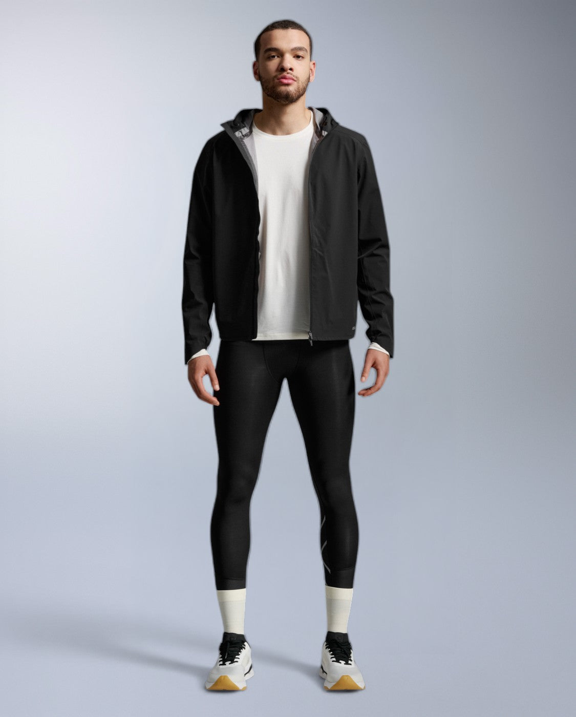 2xu-ignition-shield-soft-shell-jacket-uomo-giacca-running-impermeabile-nera image 4