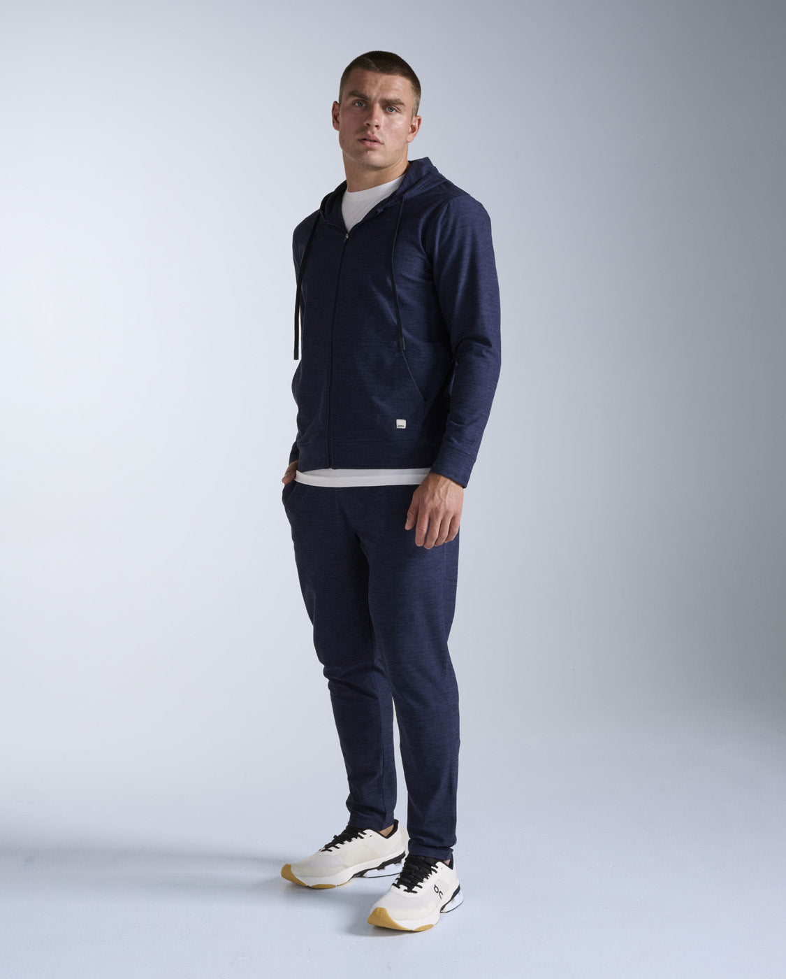 2xu-signature-zip-through-hoodie-felpa-zip-blu-uomo image 6