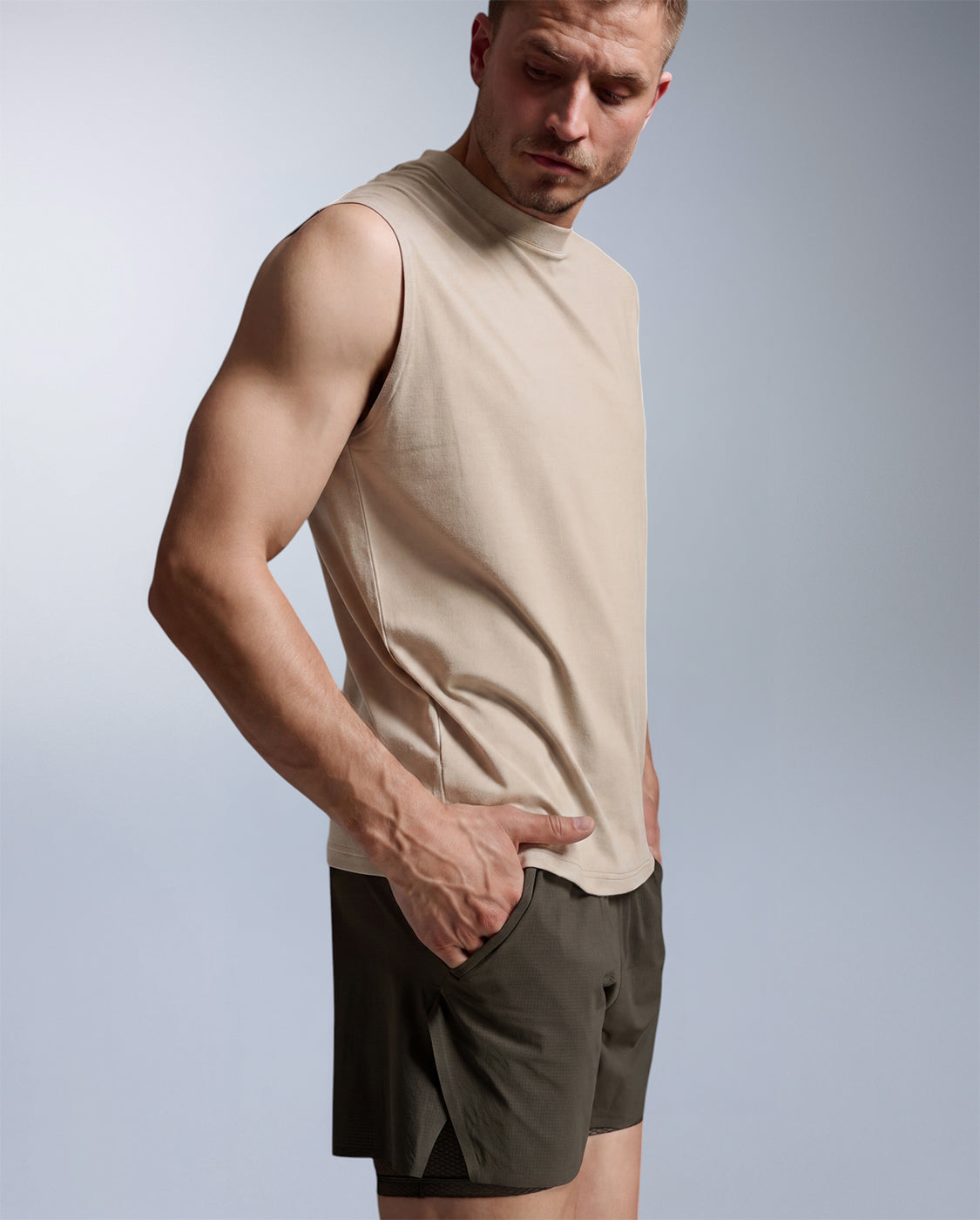 2xu-motion-oversized-tencel-tank-canotta-training-uomo-oversize image 2