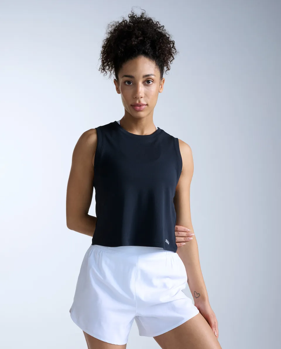 2xu-aero-mesh-crop-tank-donna-nero-slim image 1
