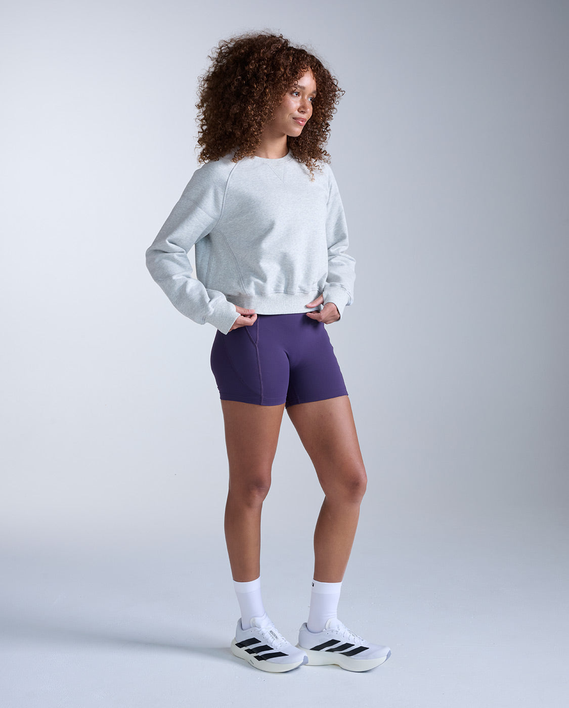 2xu-ez-organic-cotton-ribbed-crew-felpa-donna-cotone-bio-grigia image 7